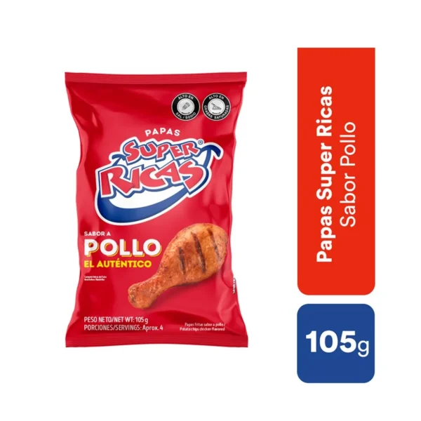 PAPAS POLLO SUPER RICAS X PAQUETE